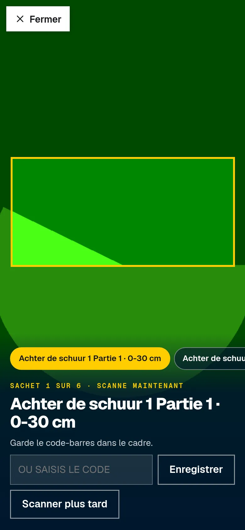 Scanner chaque sachet, l'application fait le compte.